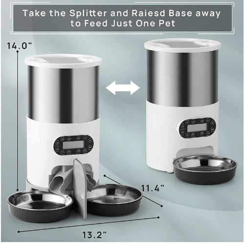 Automatic Double Meal Pet Feeder