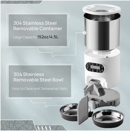 Automatic Double Meal Pet Feeder