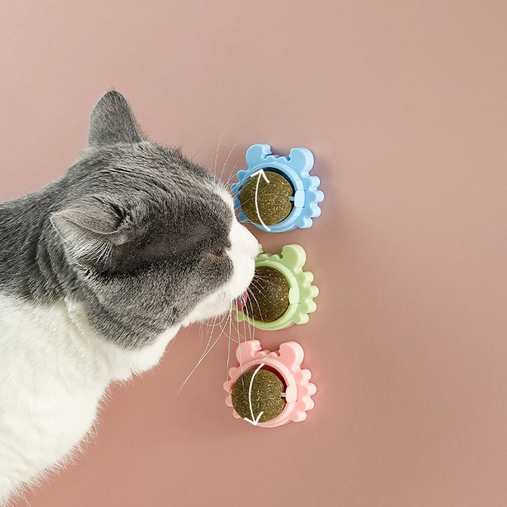 Crab Catnip Rotating Ball Molar Teeth Cleaning Happy Interactive Cat Toy