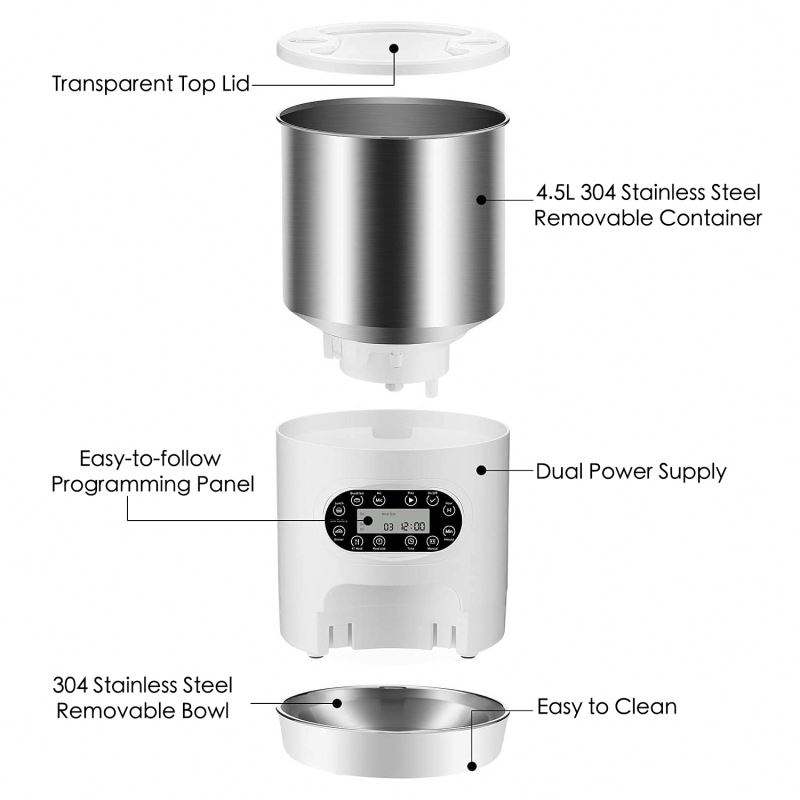 Automatic Double Meal Pet Feeder